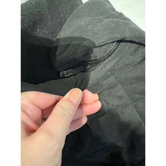 Women's DKNY Black Long Puffer Jacket, Hooded, NWT, XL - Picture 7 of 12